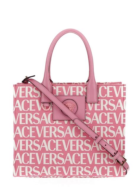 versace tote pink|Versace tote bag authentic.